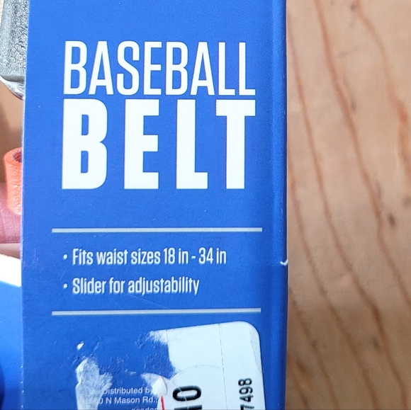 Academy Sports Youth Adjustable Baseball Belt NEW Orange ONE SIZE 18 In-34 In - Picture 4 of 4